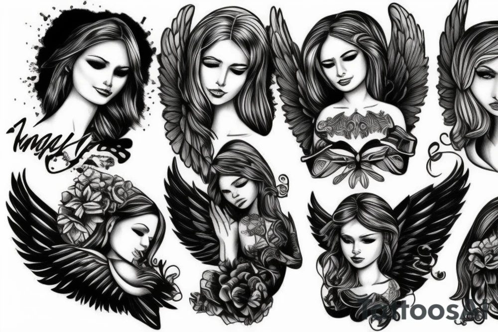 angel tattoo idea