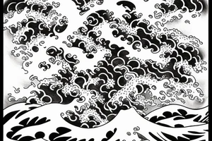 Japanese devil surfing On the great japanese wave tattoo idea
