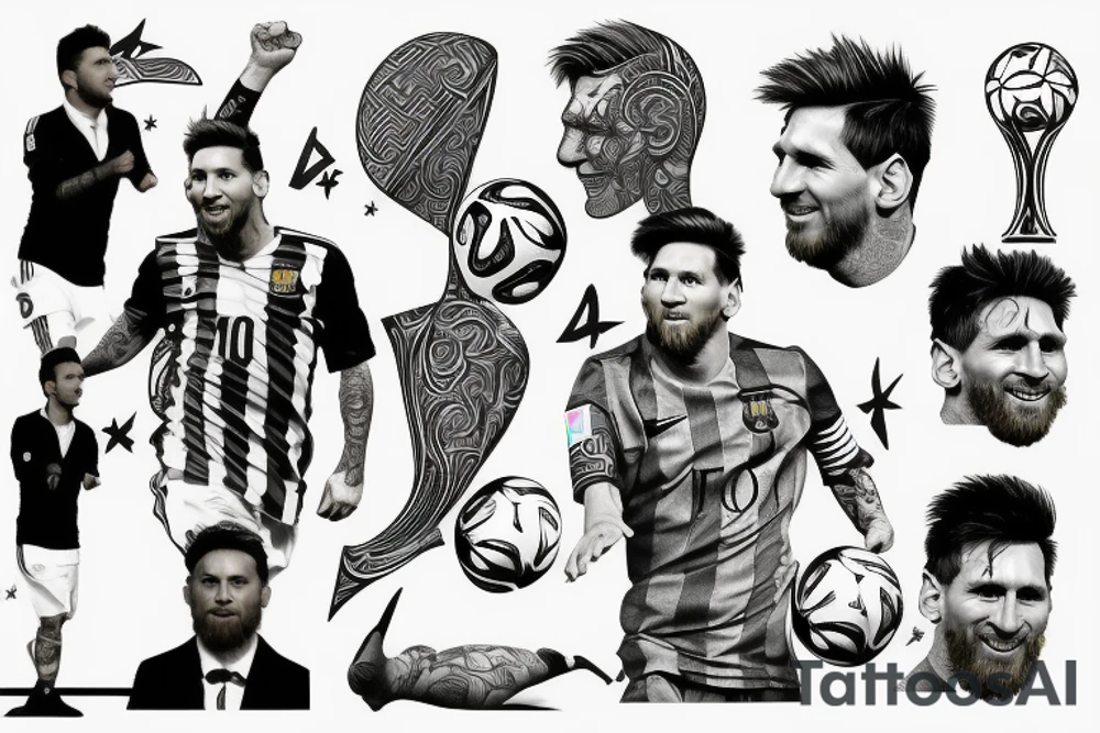 Leo messi when he win world cup tattoo idea