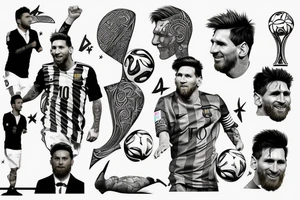 Leo messi when he win world cup tattoo idea
