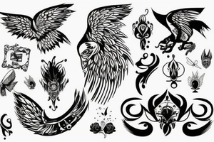 Rękaw składający się z czaszki, twarz kobiety, chmury, tattoo idea