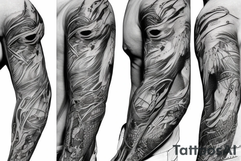 Małpa z pistoletem tattoo idea