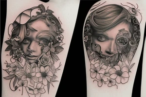Małpa z pistoletem tattoo idea
