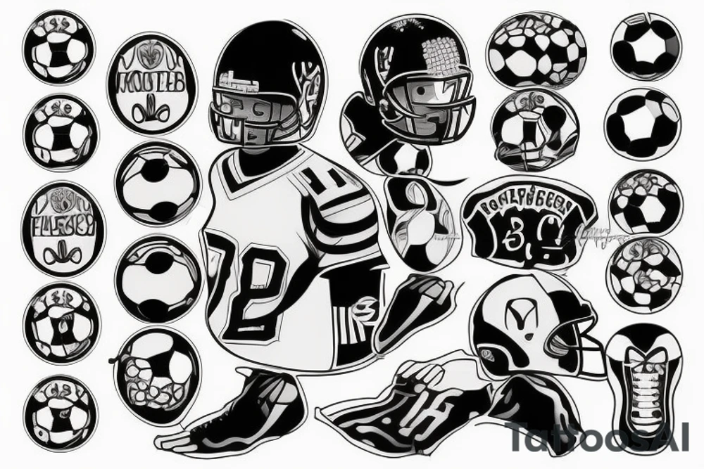 football tattoo idea