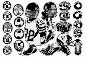 football tattoo idea