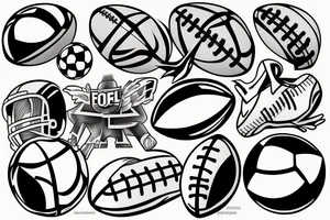 football tattoo idea
