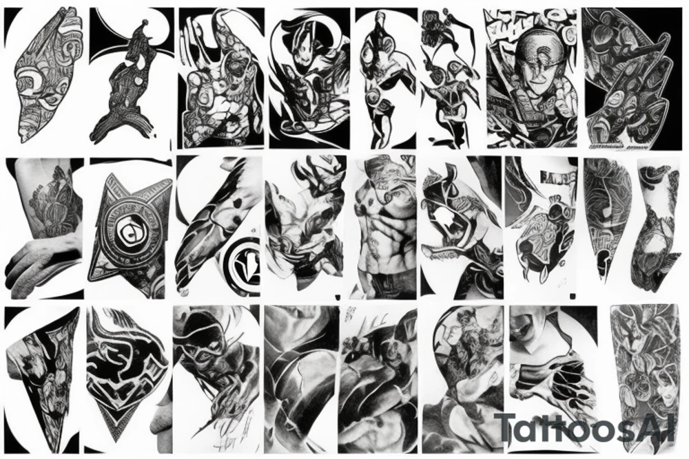 Marvel arm tattoo idea