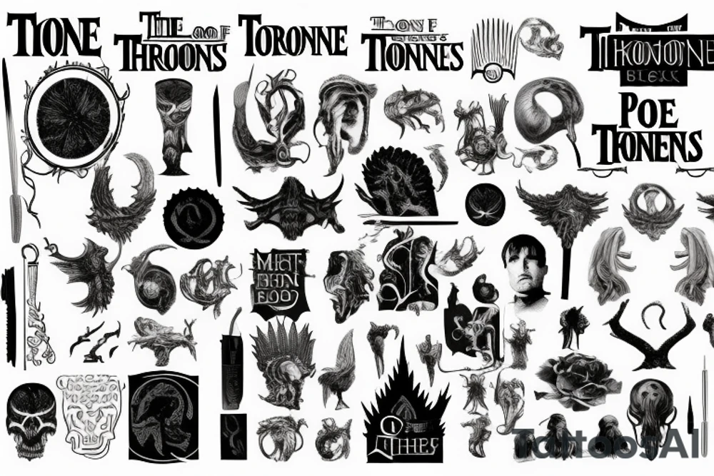 game of throne, peaky blinders, how i meat your mother, the big bang theory, tattoo idea