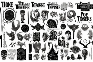 game of throne, peaky blinders, how i meat your mother, the big bang theory, tattoo idea