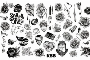 Kobiet z kotem w ręku tattoo idea