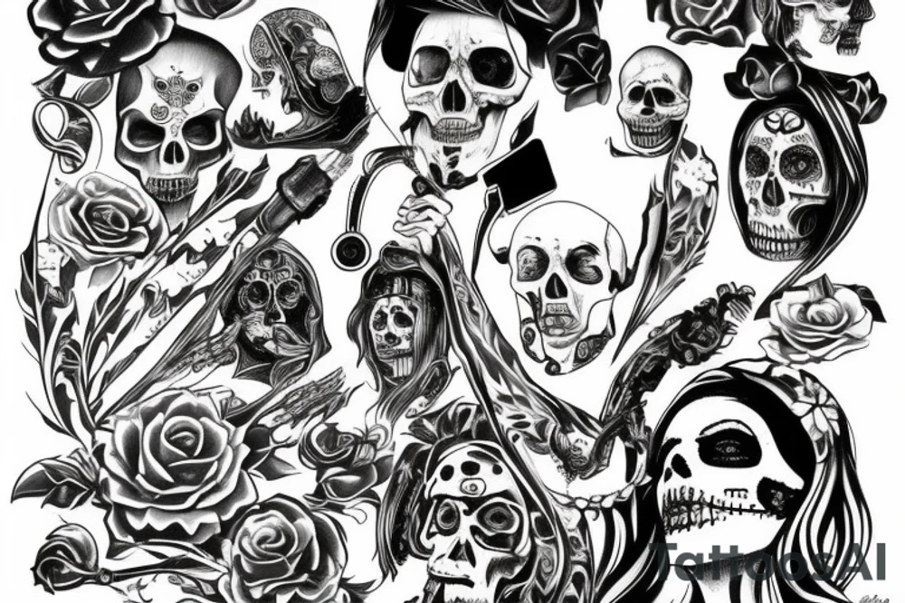 Santa Muerte tattoo idea