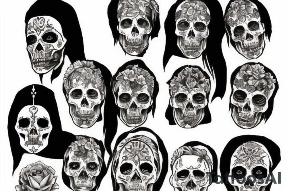 Santa Muerte tattoo idea
