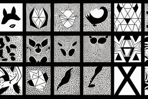 black animal tattoo idea