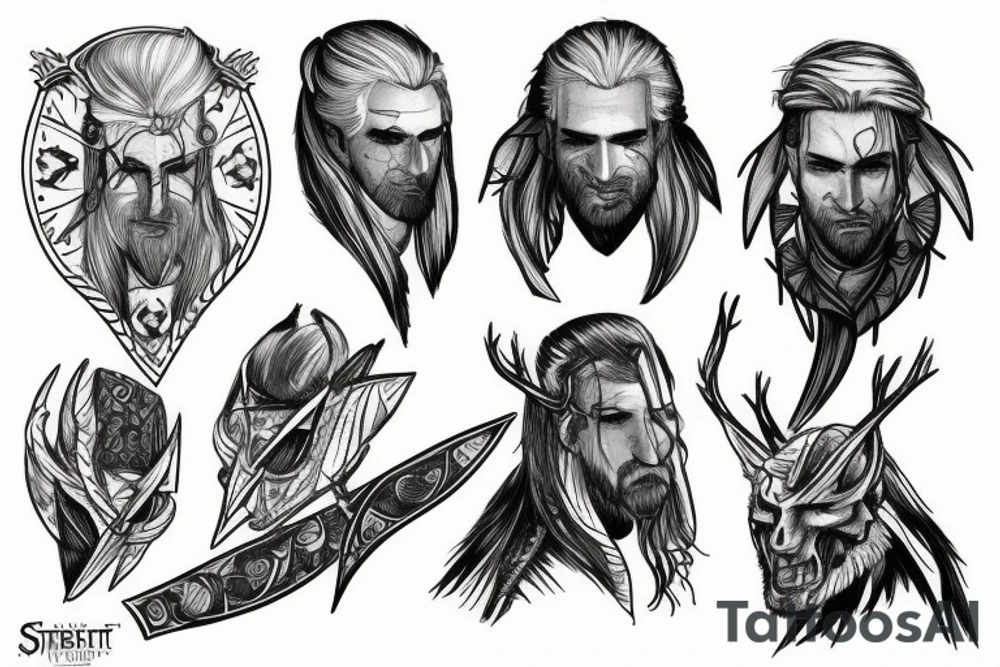 Witcher wild hunt tattoo idea
