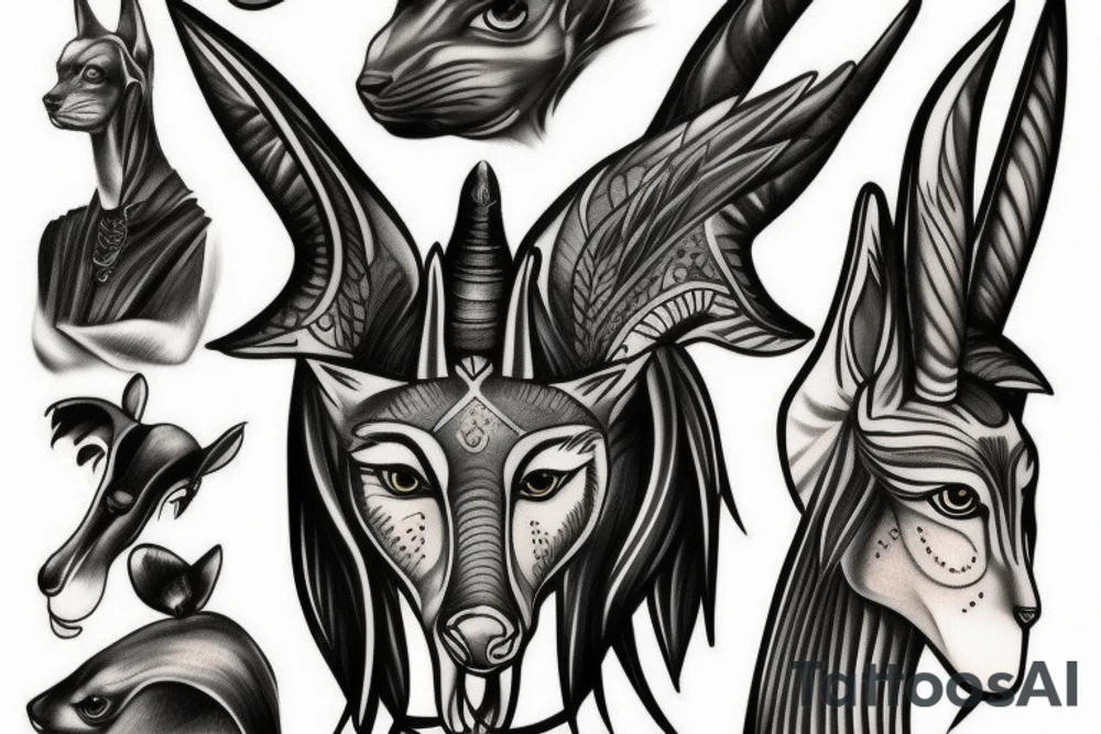 anubis tattoo idea