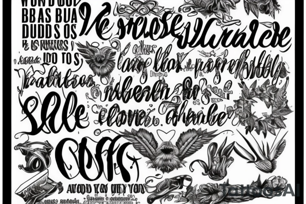 Bible quotes tattoo idea