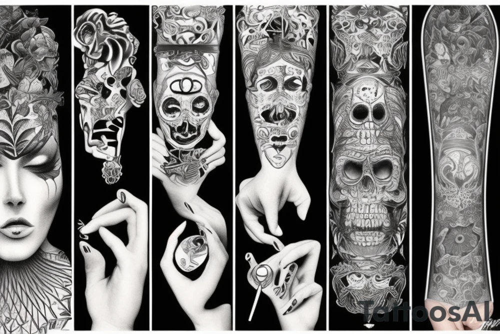 Marihuana tattoo idea