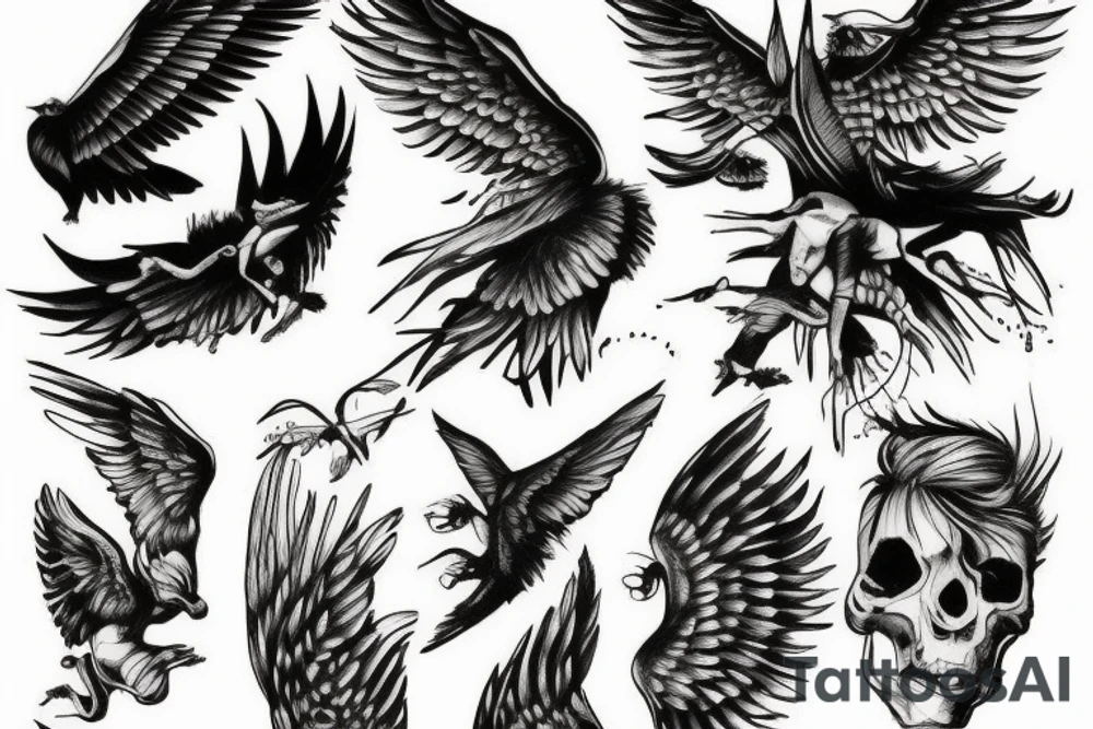 The falling Icarus tattoo idea