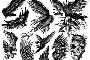 The falling Icarus tattoo idea