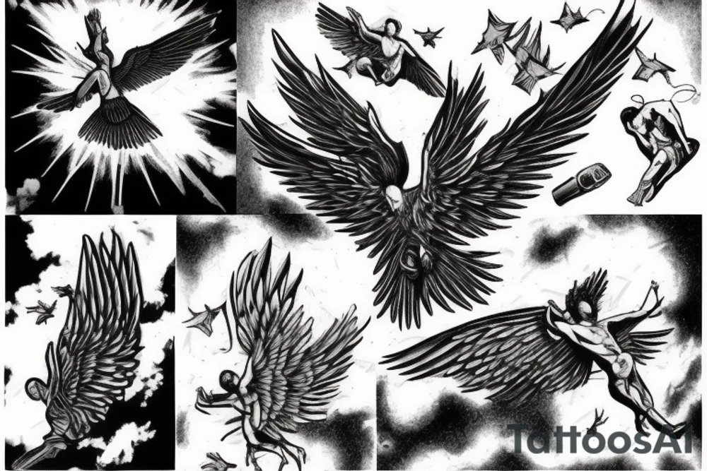 The falling Icarus tattoo idea