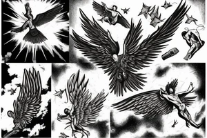 The falling Icarus tattoo idea