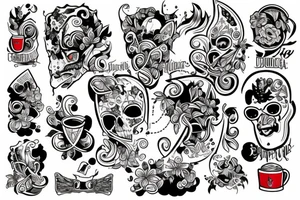 Słodka biedronka tattoo idea