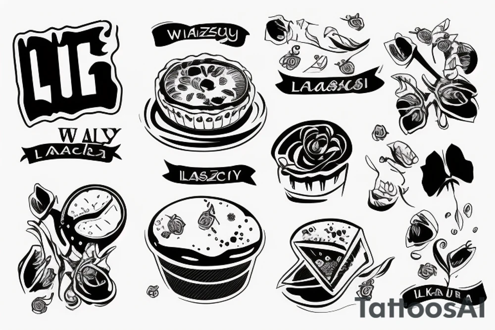 Pies walczący z mrokiem na tle lasu tattoo idea