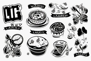Pies walczący z mrokiem na tle lasu tattoo idea