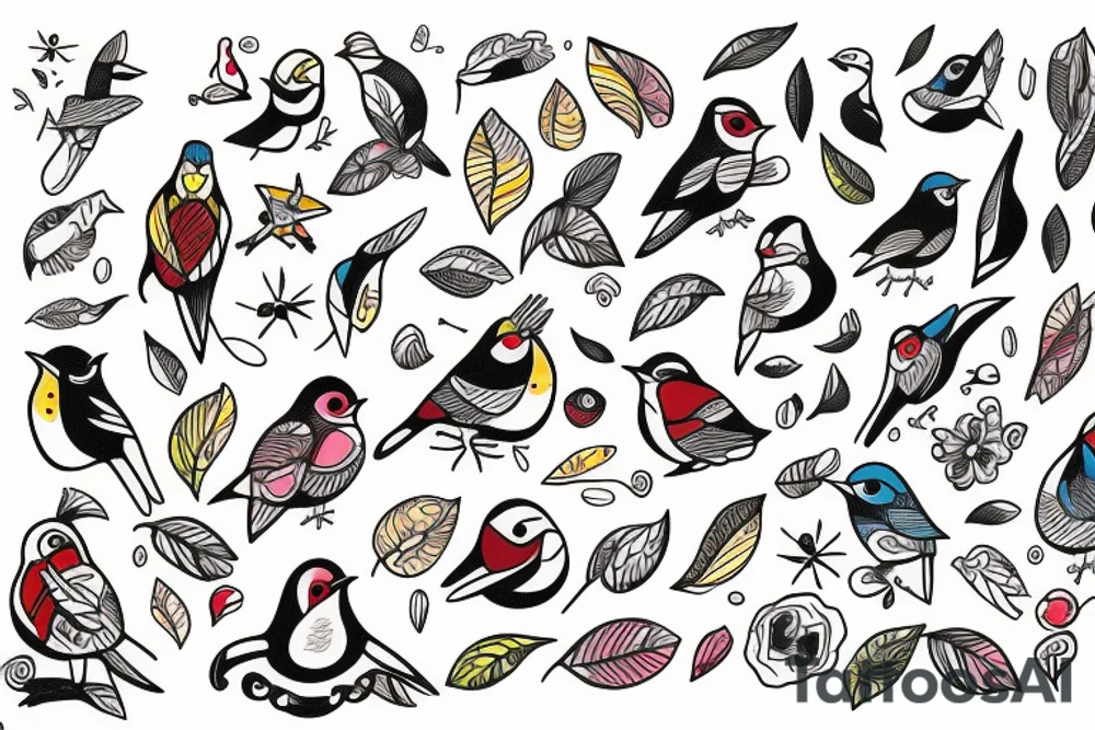 Sweter leadybird tattoo idea