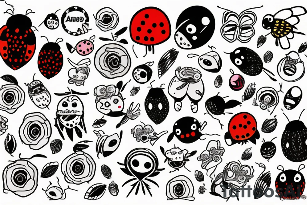 Sweter ladybird tattoo idea