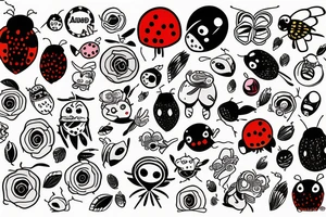 Sweter ladybird tattoo idea