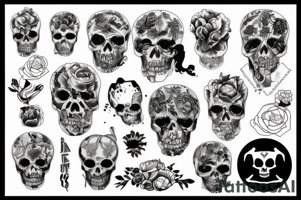 Postaci z horrorów tattoo idea