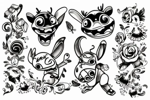 Stitch tattoo idea