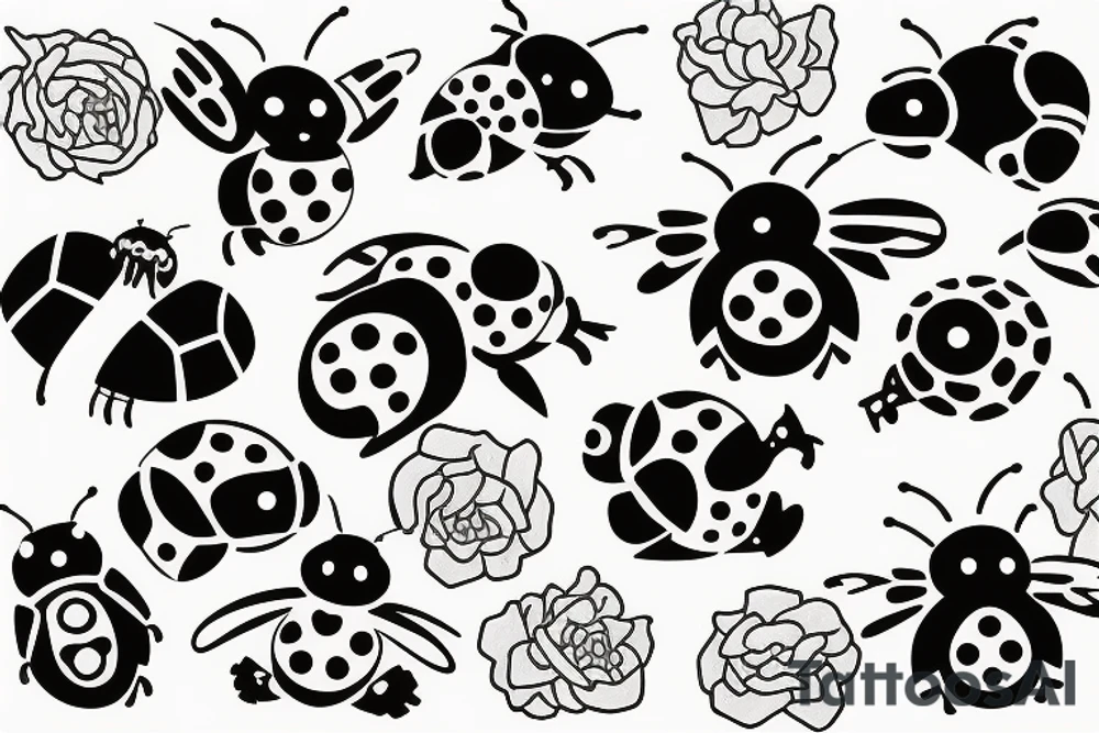Sweter ladybird tattoo idea