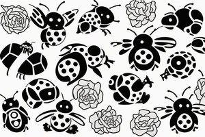 Sweter ladybird tattoo idea