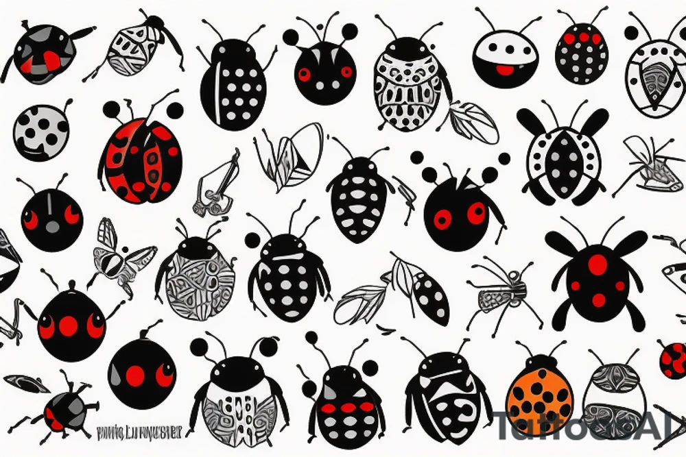 Sweter ladybird tattoo idea