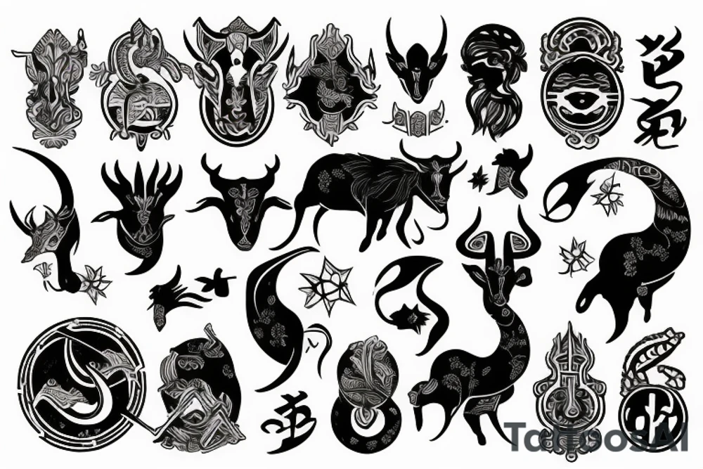 Capricorn tattoo idea