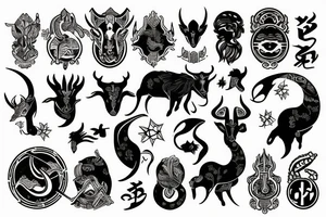 Capricorn tattoo idea