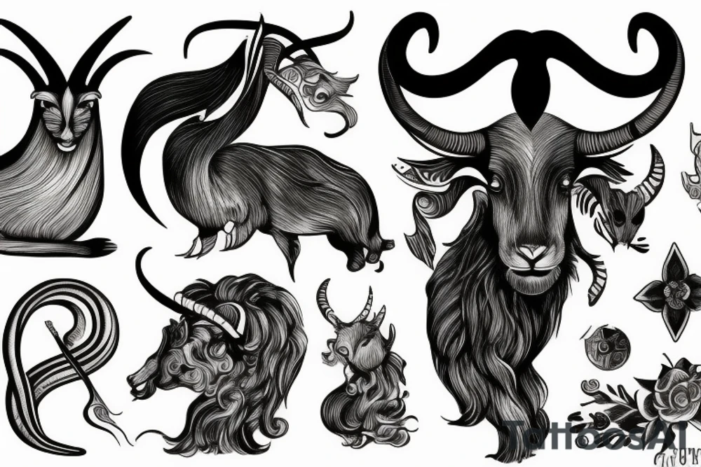 Capricorn tattoo idea