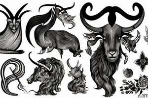 Capricorn tattoo idea