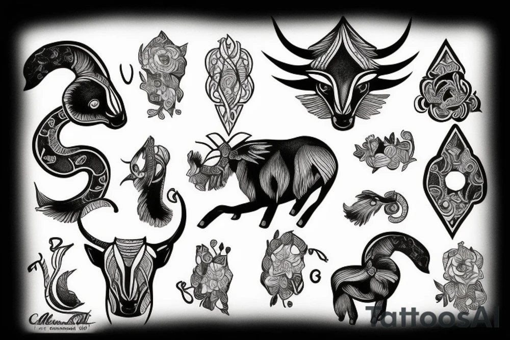 Capricorn tattoo idea