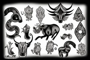 Capricorn tattoo idea
