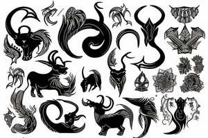 Capricorn tattoo idea