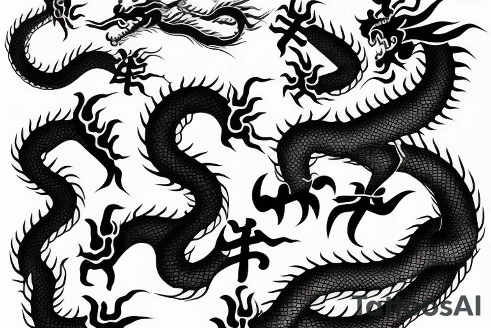 chinese dragon tattoo idea