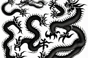 chinese dragon tattoo idea