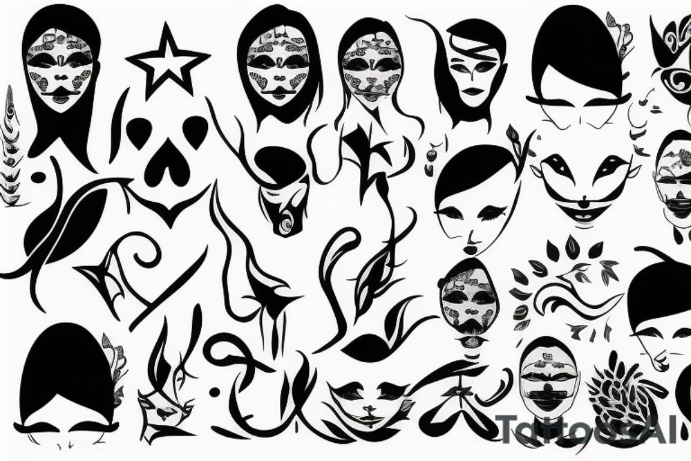 face tattoo idea