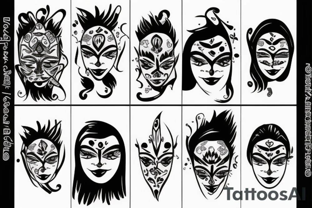 face tattoo idea