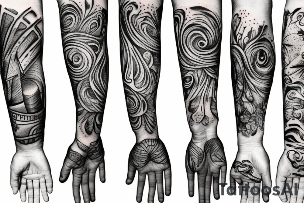 band around hand tattoo idea