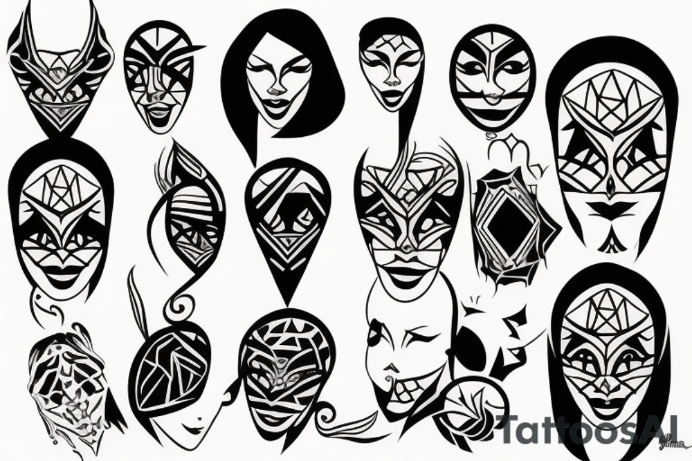 face tattoo idea