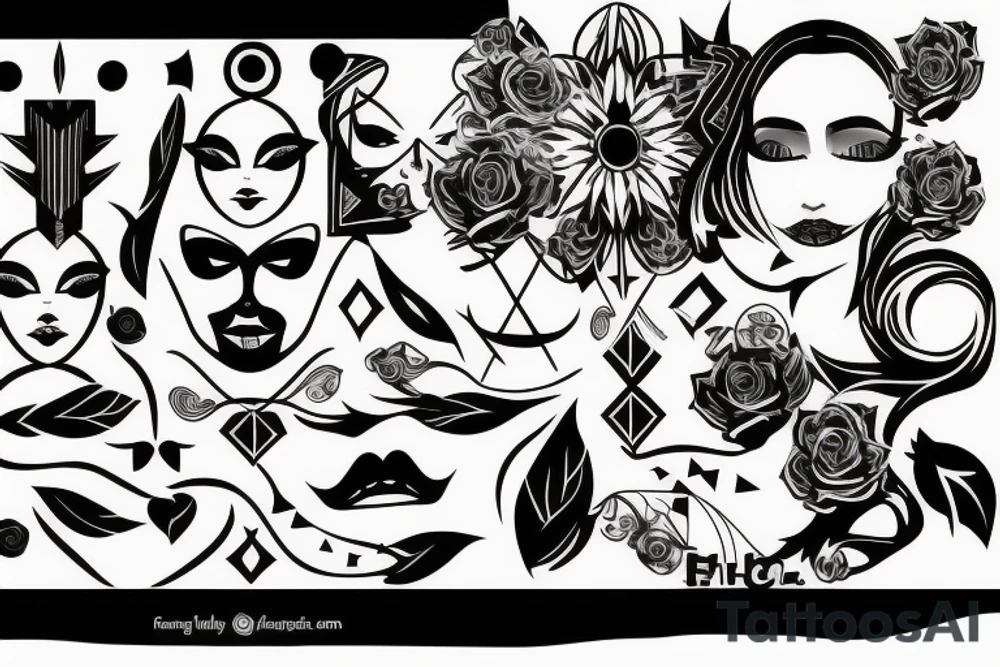 face tattoo idea